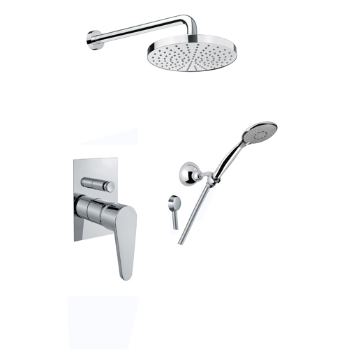 88CR7511 Santan Gagliari, комплект: вер. душ, встройка, ручной душ, шланг, держатель с водоотводом, цвет хром 