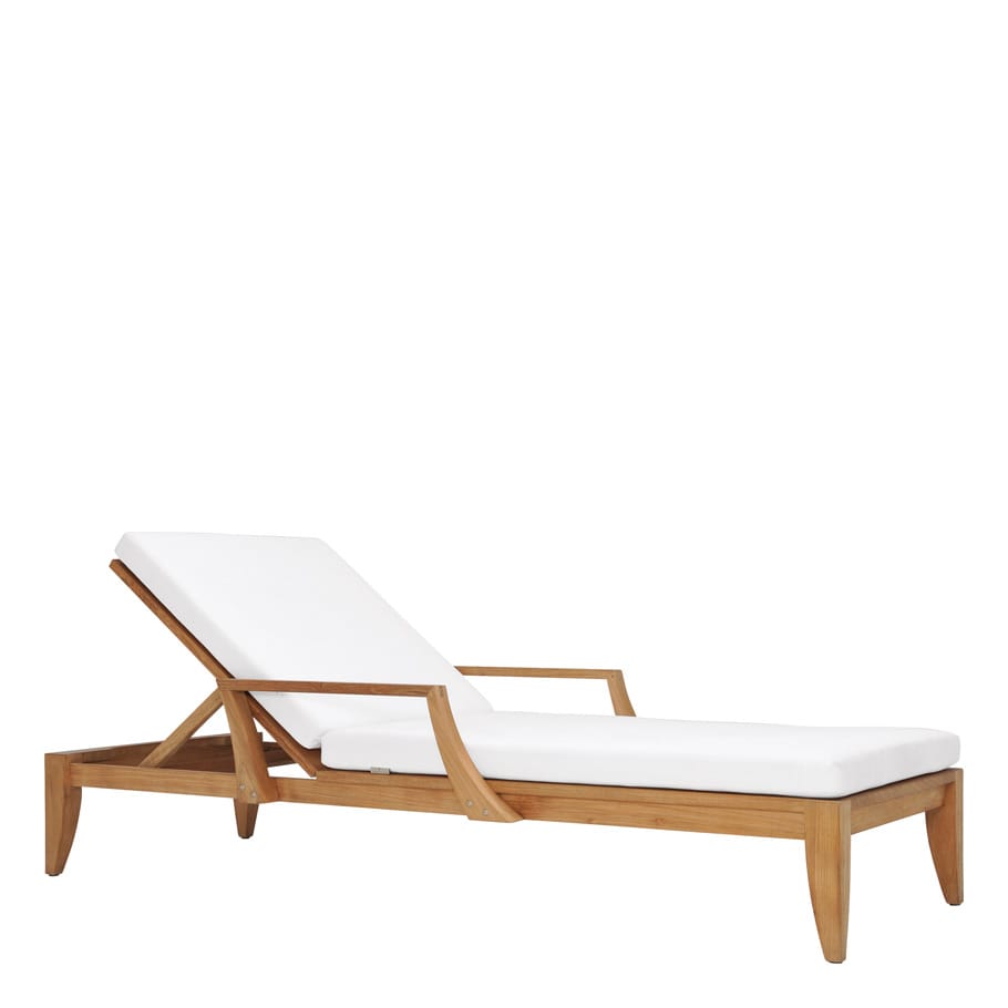 Садовая кровать из тикового дерева с подлокотниками JANUS et Cie Relais ARCH-00146502 - Вид №3