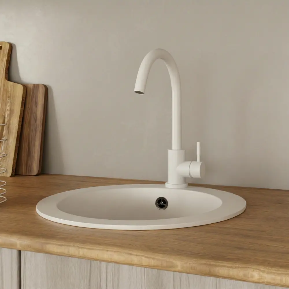 Смеситель для кухни Esko Viaman VA519W 26 см цвет белый STLM-2015365 - Вид №4