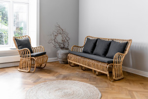 3-местный диван из ротанга