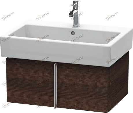 VE610505353 Vero Тумбочка подвесная Каштан темный, декор Duravit