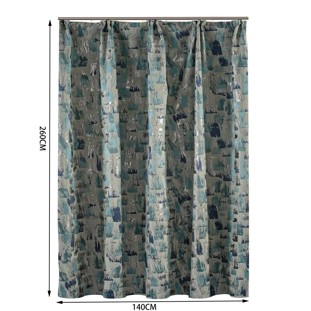 Штора на ленте Inspire Voi 140x260 см цвет серо-голубой 88311233 STLM-2033054  - Вид №1