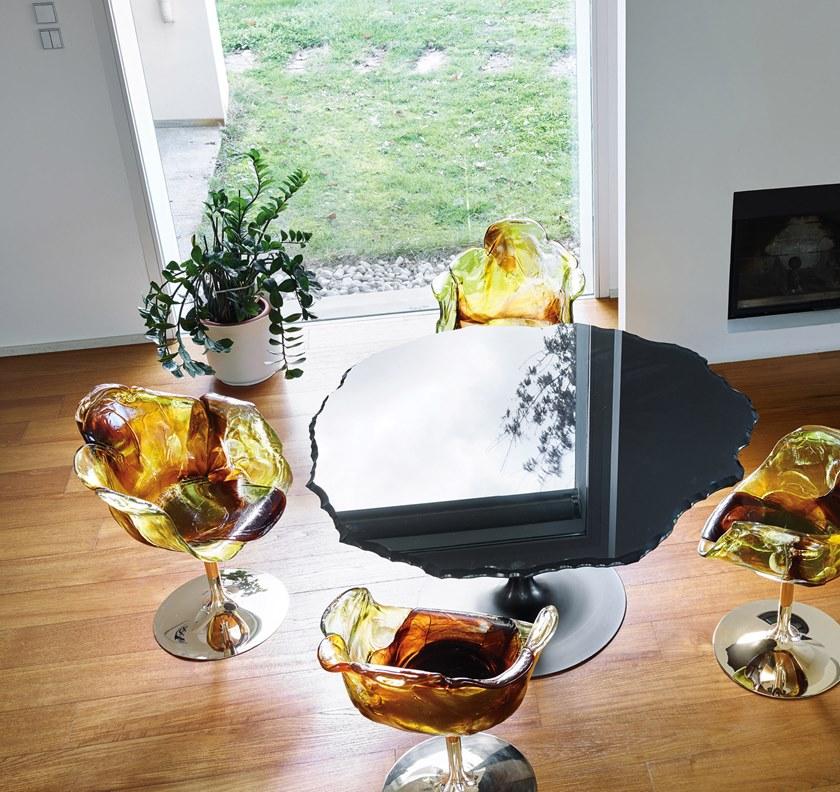 edra Стол со столешницей из расписного стекла sun-id-1490936 - Вид №6