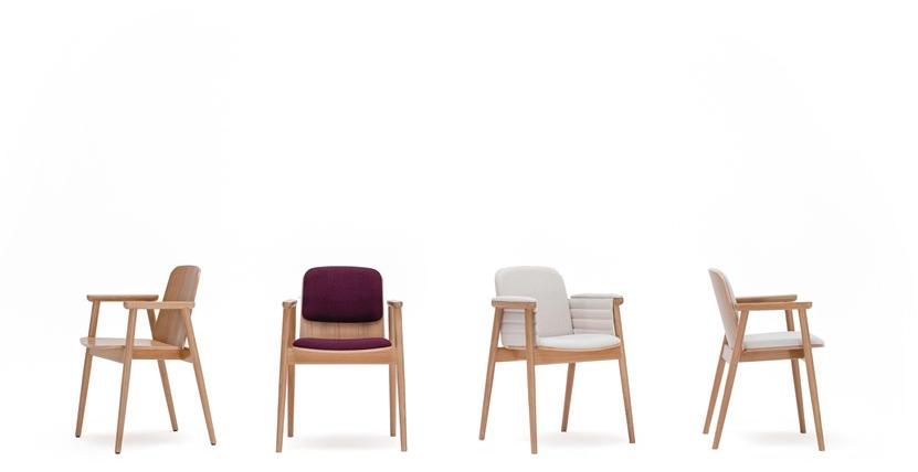 Paged Стул из бука с подлокотниками Prop sun-id-1356987 - Вид №1