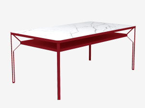 Прямоугольный керамический стол