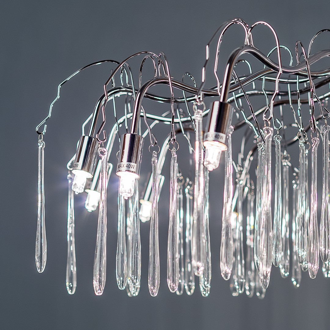 Frezia Light 1005/15 A хром подвесная люстра на 15 лампочек 116017 - Вид №3