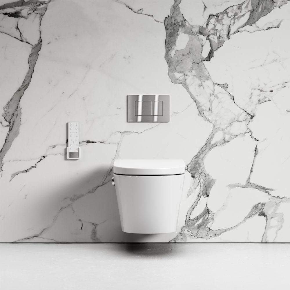 Керамический подвесной туалет для биде с ручным душем без бриды LUSSO INTELLISMART ARCH-00043743 - Вид №10