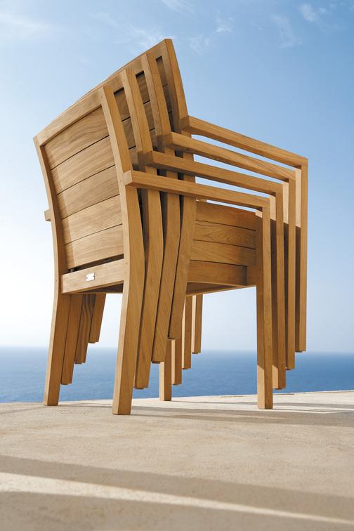 MNST90 Стул teak 130 Manutti Siena - Вид №8