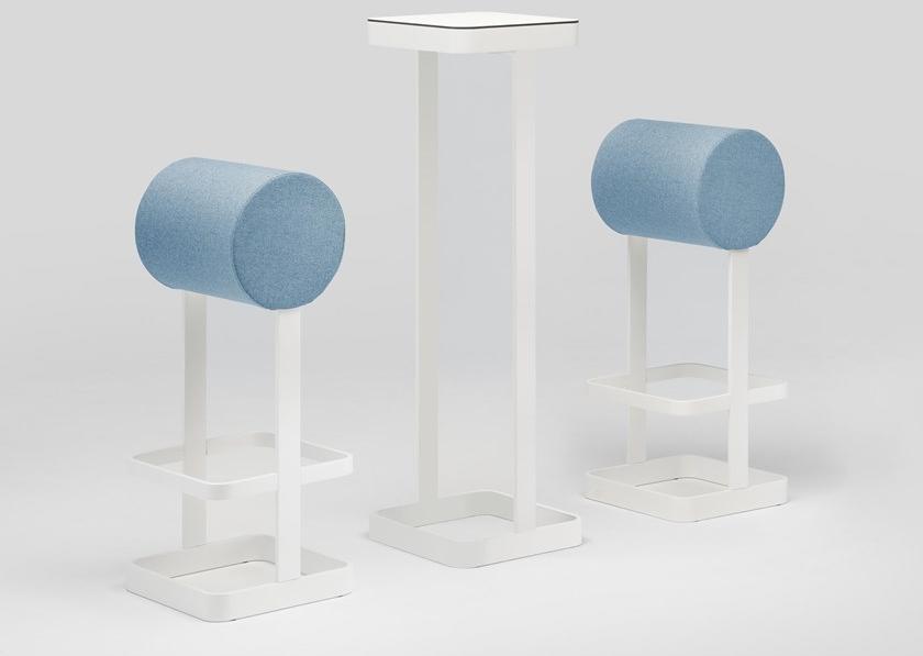 Ultom Табурет высокий, обитый тканью, с подставкой для ног Po-sto sun-id-1386400 - Вид №2