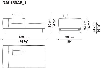 B&B Italia 3-х местный тканевый диван Dock sun-id-1376507 - Вид №198