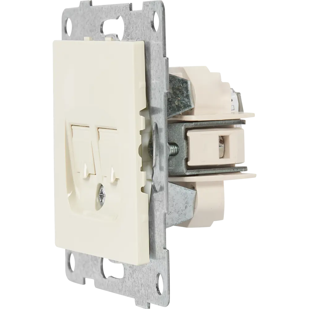 GUSI Electric Ugra — встраиваемая компьютерная розетка RJ45 с двумя портами 83864418 STLM-0045202 - Вид №3
