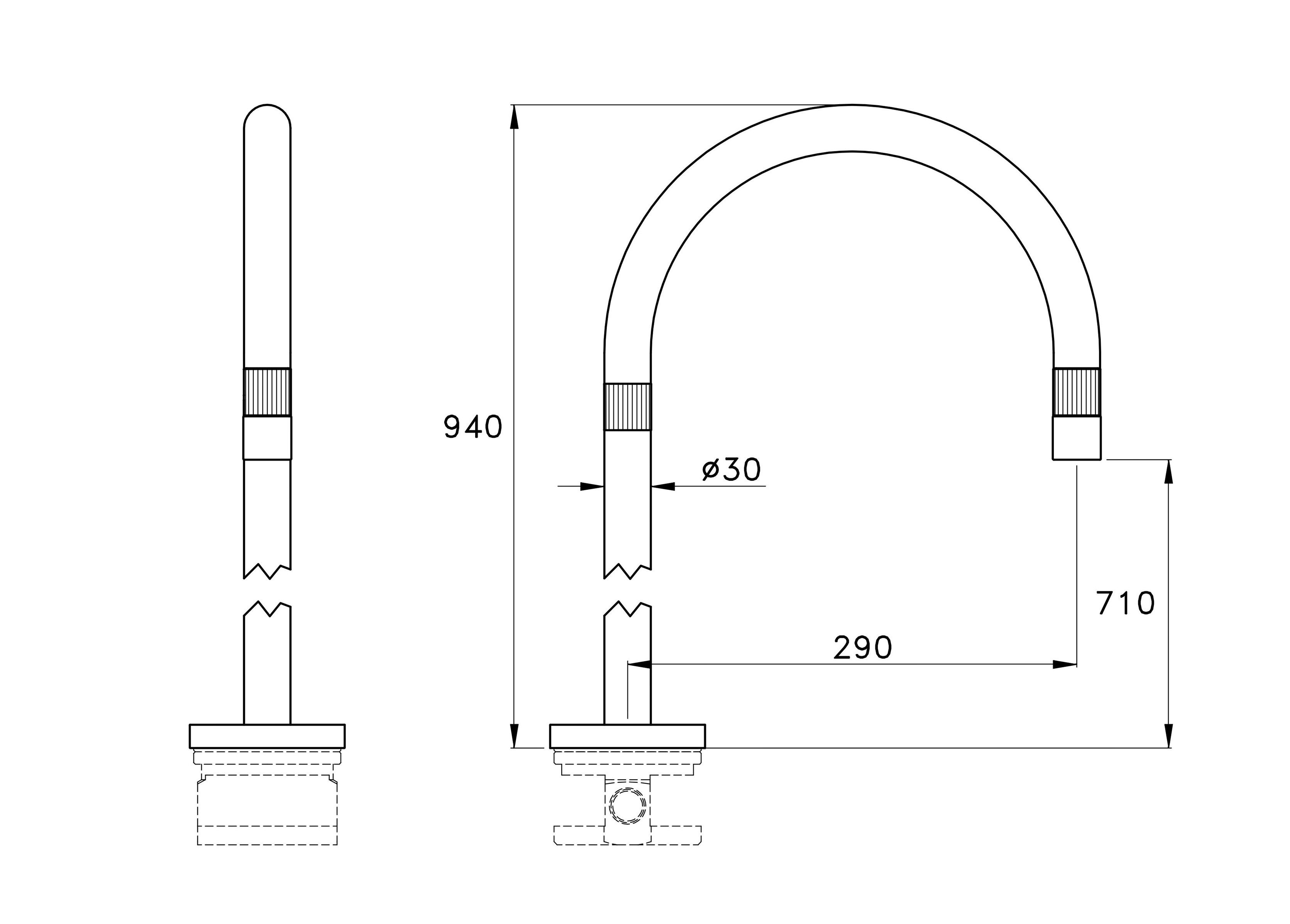 Напольный смеситель для ванны RUBINETTERIE STELLA ARCH-00092507