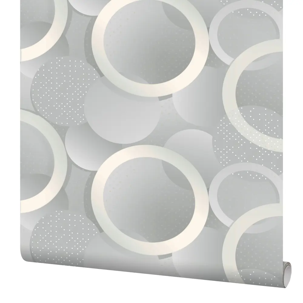 Обои флизелиновые Erismann Orbita светло-серые 1.06 м ЭР60800-02 STLM-2146213