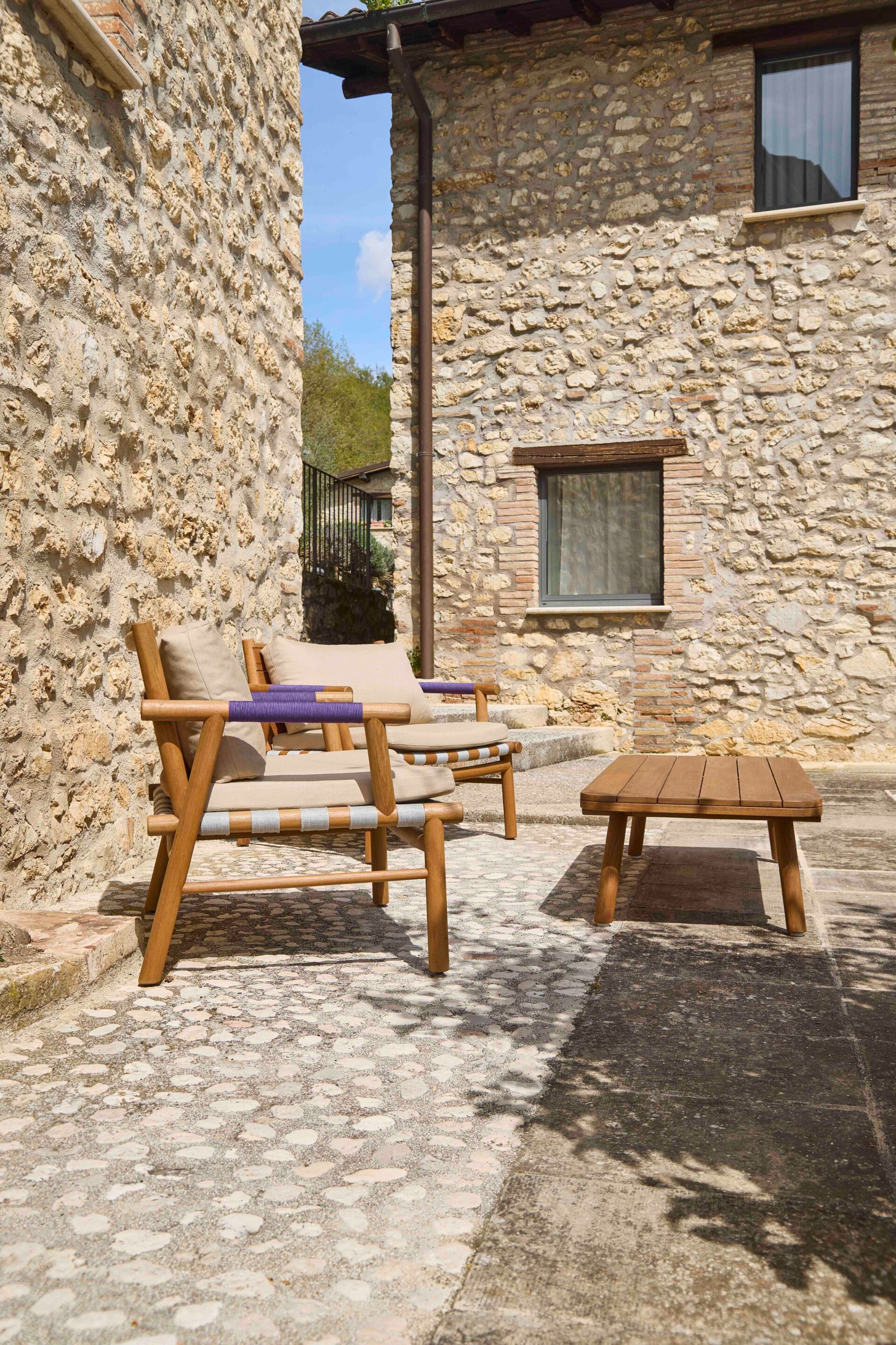 Садовое кресло из тикового дерева и Sunbrella® YAAZ Uz ARCH-00074788 - Вид №9