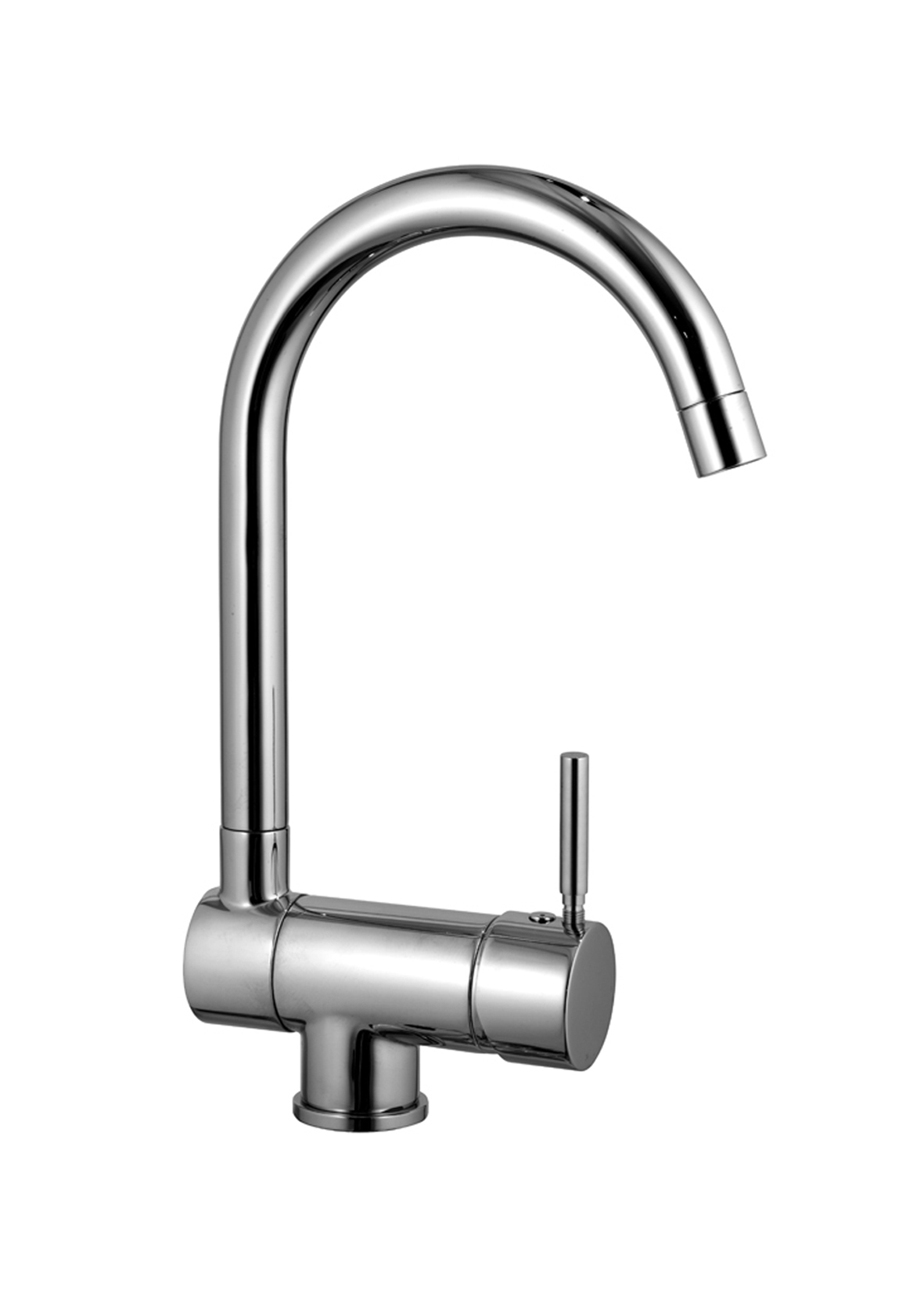 1859F  Смеситель для раковины на 1 отверстиевылет 17,5 см ручка ограничитель потока воды до 8 л/мин при 3 бар подводка без донного клапана с поворотным и складывающимся изливом Fantini Rubinetti CAFÈ