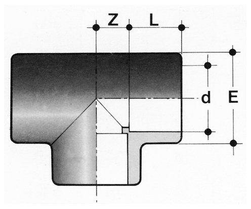 SANIT 01556000000 Тройник 90 ° ПВХ-U, независимо от того  - Вид №1