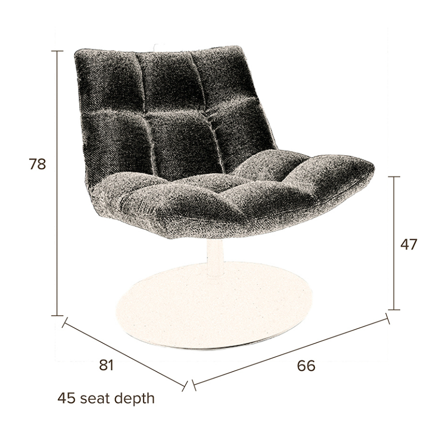Кресло Velvet, розовое Dutchbone 3100082 - Вид №12