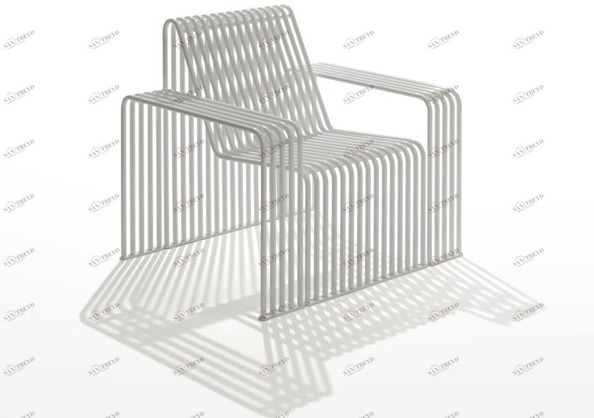 Urbantime Садовое кресло / сиденье для улицы из оцинкованной стали Zeroquindici.015 sun-id-1491443