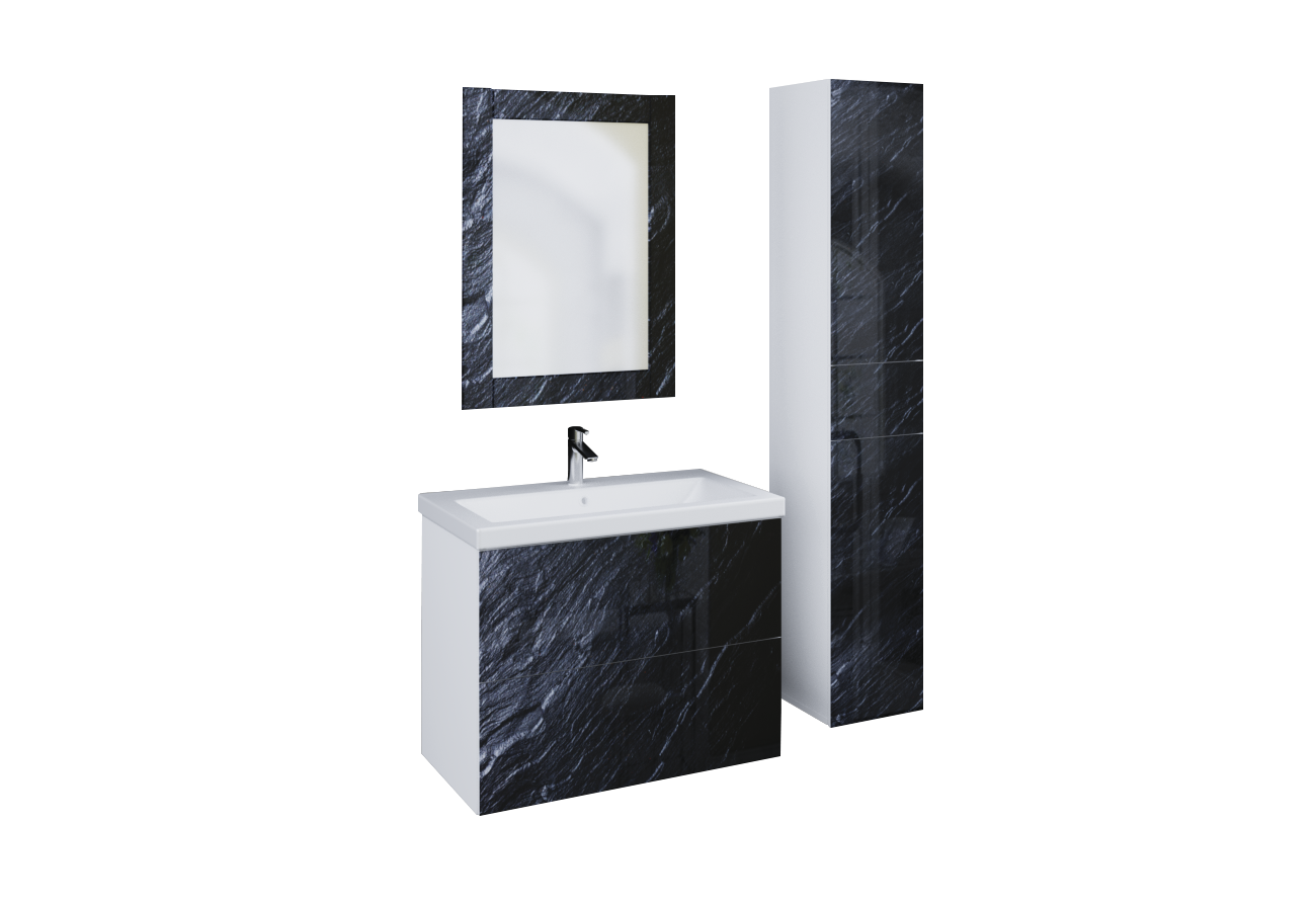 У73230 Пенал Lacio 30П 2д. 1в.я. Black stone L 1 Marka Lacio