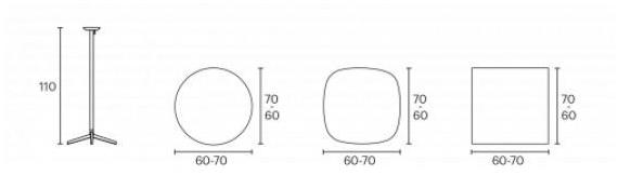 ENEA Высокий стол с откидной столешницей из алюминия и hpl Pile sun-id-1369529 - Вид №14