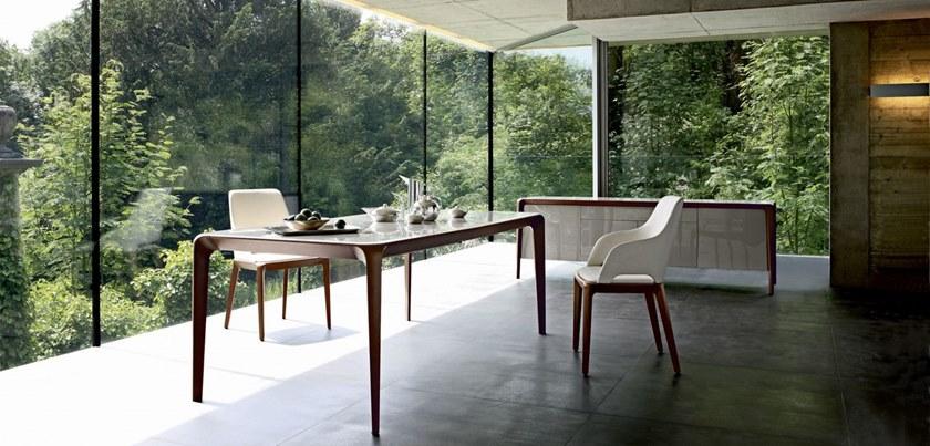 Roche Bobois Прямоугольный обеденный стол из дерева и daquacryl® Les contemporains sun-id-1456424 - Вид №1