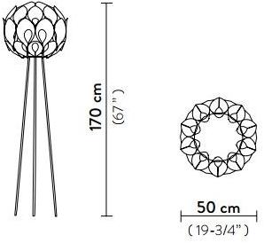 Slamp Светодиодный торшер Flora sun-id-1358859 - Вид №3