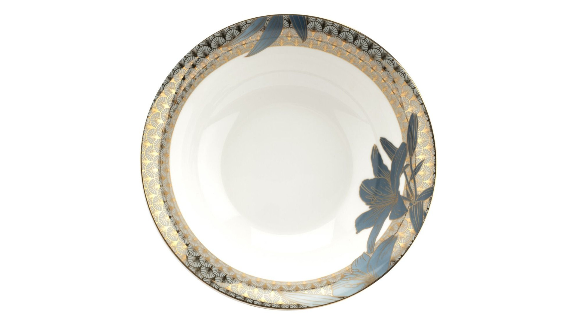 10655691 Royal Worcester Салатник Royal Worcester "Голубая лилия" 23см Фарфор  - Вид №1