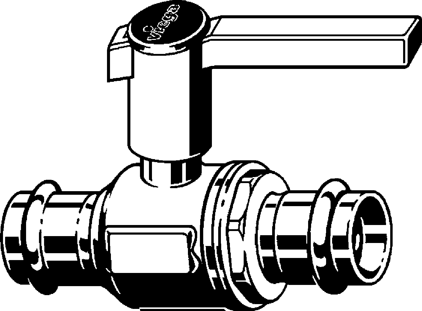 Viega Шаровой кран Easytop Inox 2370 (554750) 554 750 - Вид №1