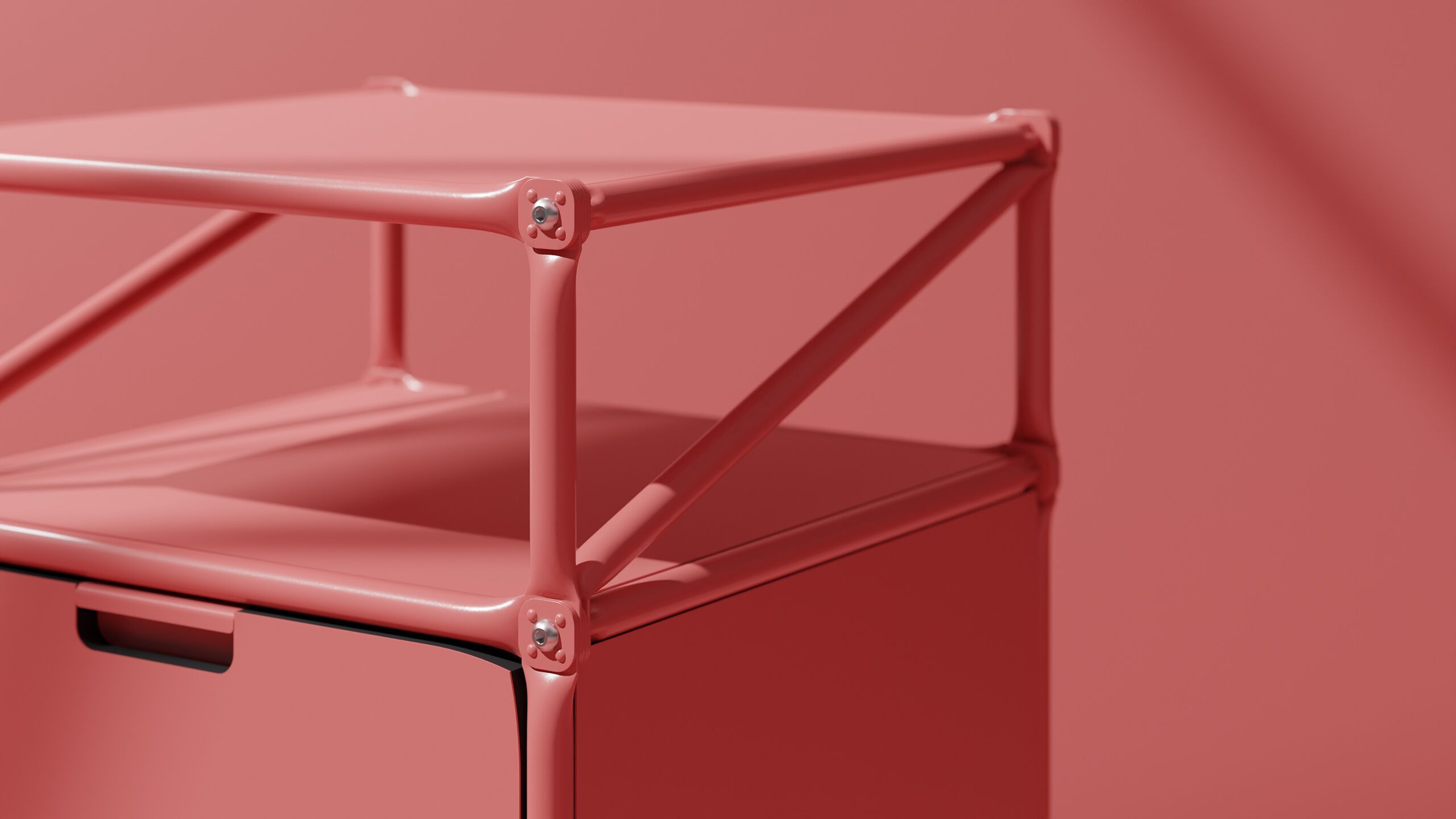 Металлический офисный комод с колесами System 180 Colourful Structures ARCH-00133292 - Вид №2