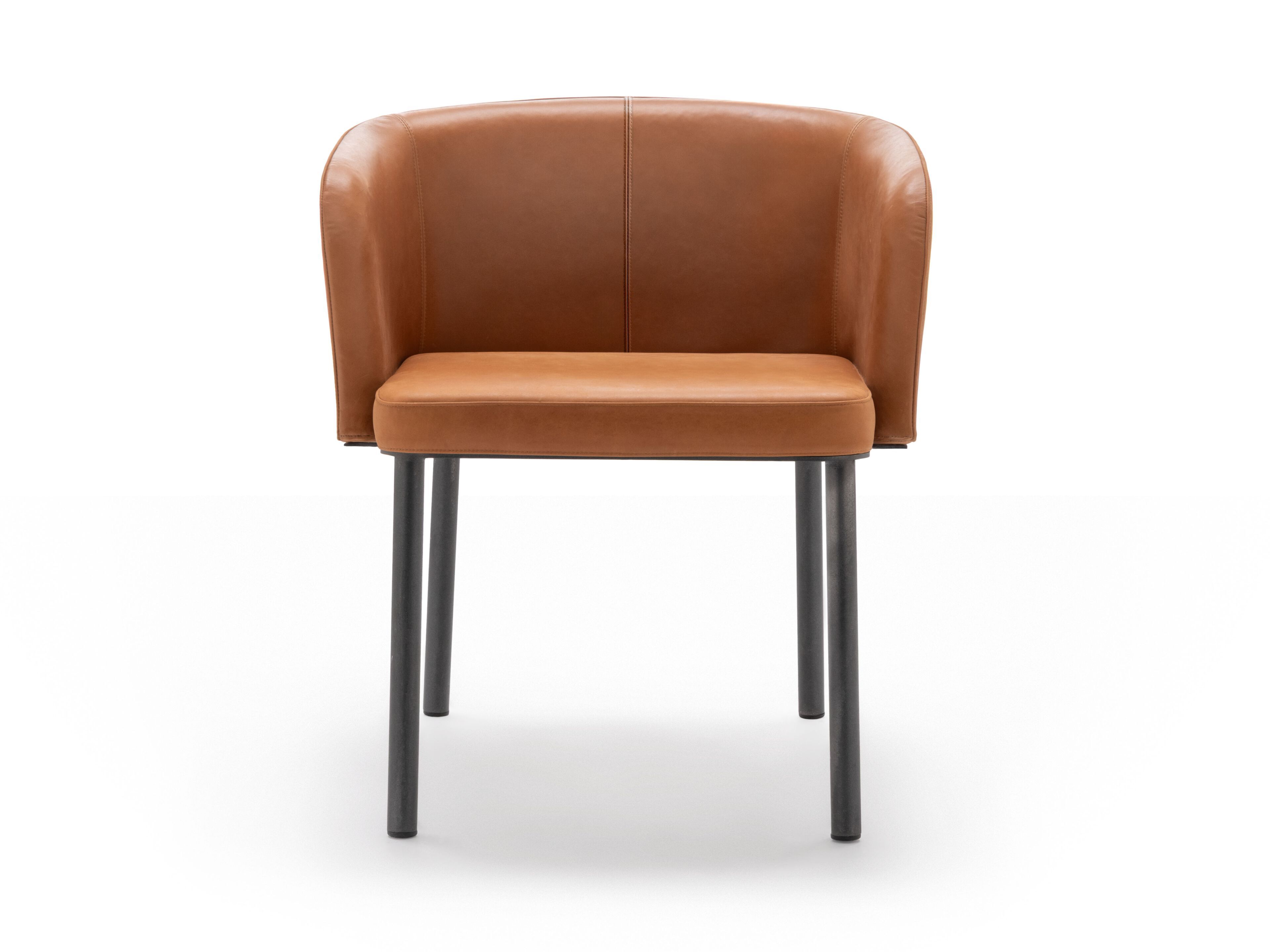 Кожаный стул с подлокотниками Living Divani JAM ARCH-00033446