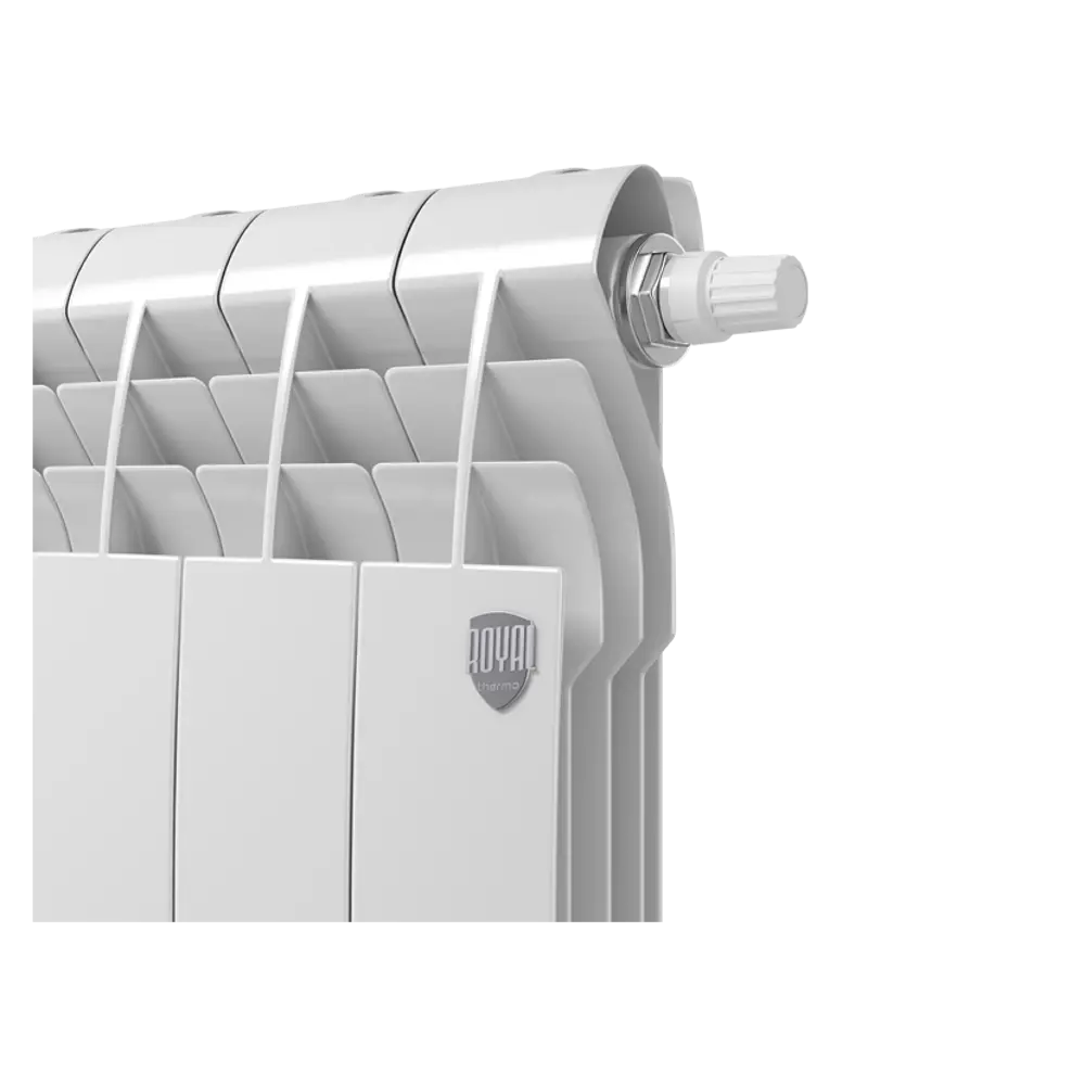 Радиатор секционный Royal Thermo Biliner RTBBTVR35006 350/87 6 секций нижнее правое подключение биметалл белый 82758198 STLM-2133252 - Вид №2