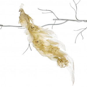 MC 40001 Кружевной павлин на клипсе 56 см GOODWILL