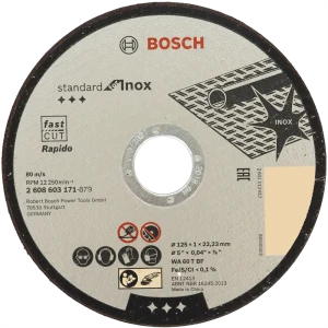 Диск отрезной по нержавеющей стали тип 41 Bosch Professional 2608603171 125x22.2x1 мм