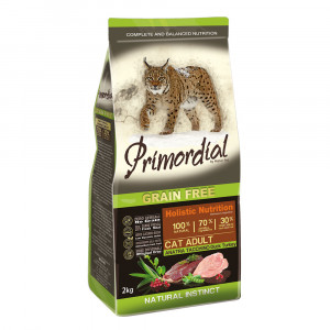 ПР0039717 Корм для кошек беззерновой утка, индейка сух. 2кг PRIMORDIAL