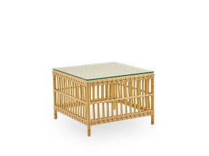 Квадратный стол для сада из Алу-ротанга и ArtFibre