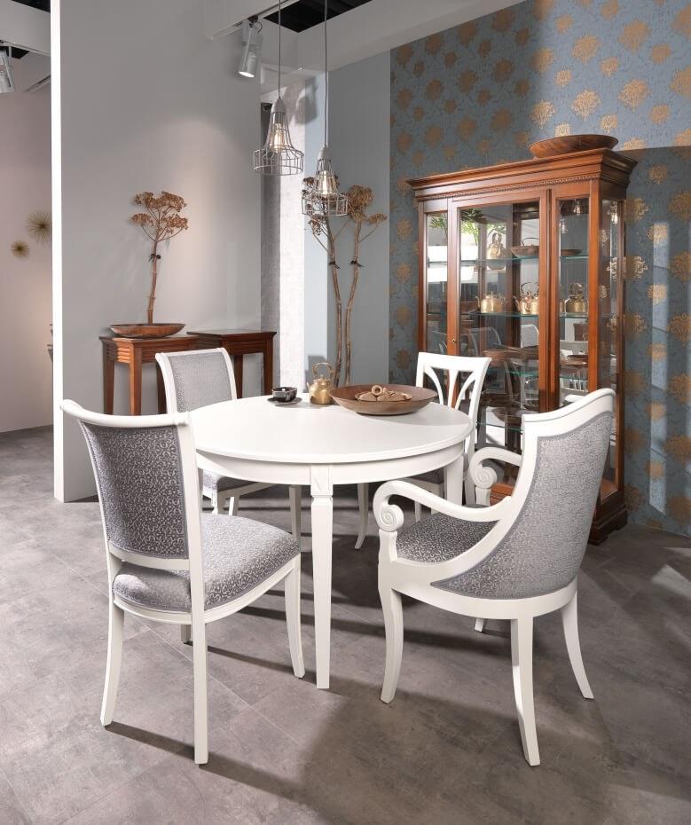 SELVA Круглый обеденный стол в вишне Villa borghese 3375 - Вид №1