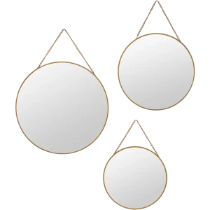 Зеркало декоративное, круг, 3 шт.