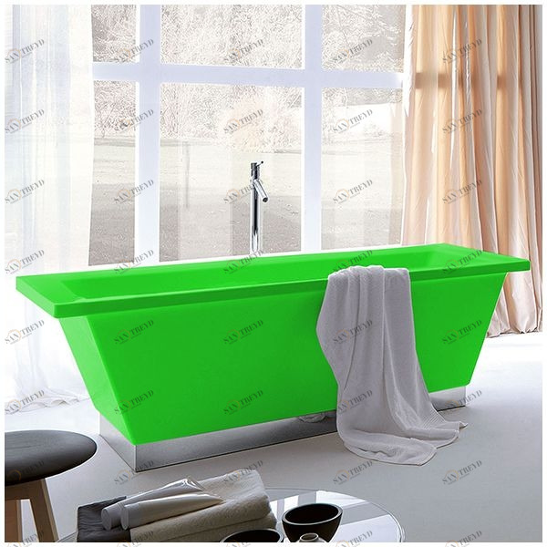 Ванна Gruppo treesse Conthea V1211AC-ZE зелёная отдельностоящая прямоугольная V1211ACZE