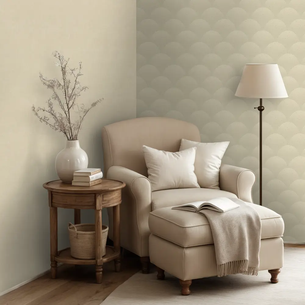 Обои флизелиновые Euro Decor Ампир бежевые 1.06 м ED7354-02 89466153 STLM-2188153 - Вид №4
