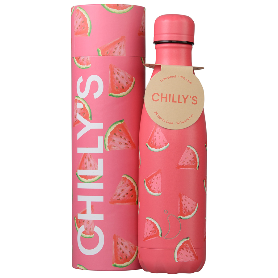 B500NIWAT Термос new icon, watermelon, 500 мл Chilly's Bottles  - Вид №1
