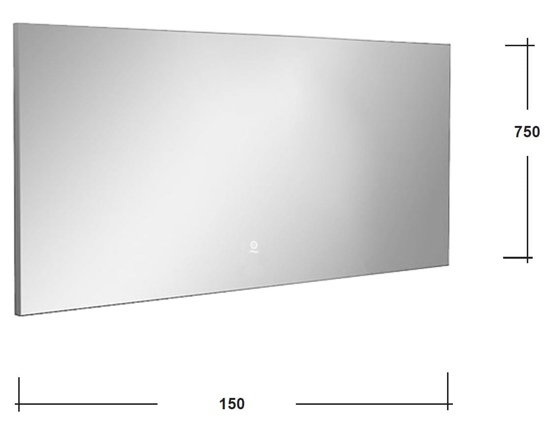 Прямоугольное зеркало для ванной комнаты со встроенным освещением Olympia Ceramica LIFE ARCH-00152224 - Вид №3