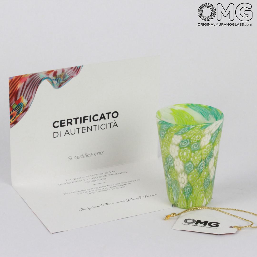 1473 ORIGINALMURANOGLASS Набор из 6 стаканов - Goto da Liquore -Limoncello- муранское стекло 7 см  - Вид №1