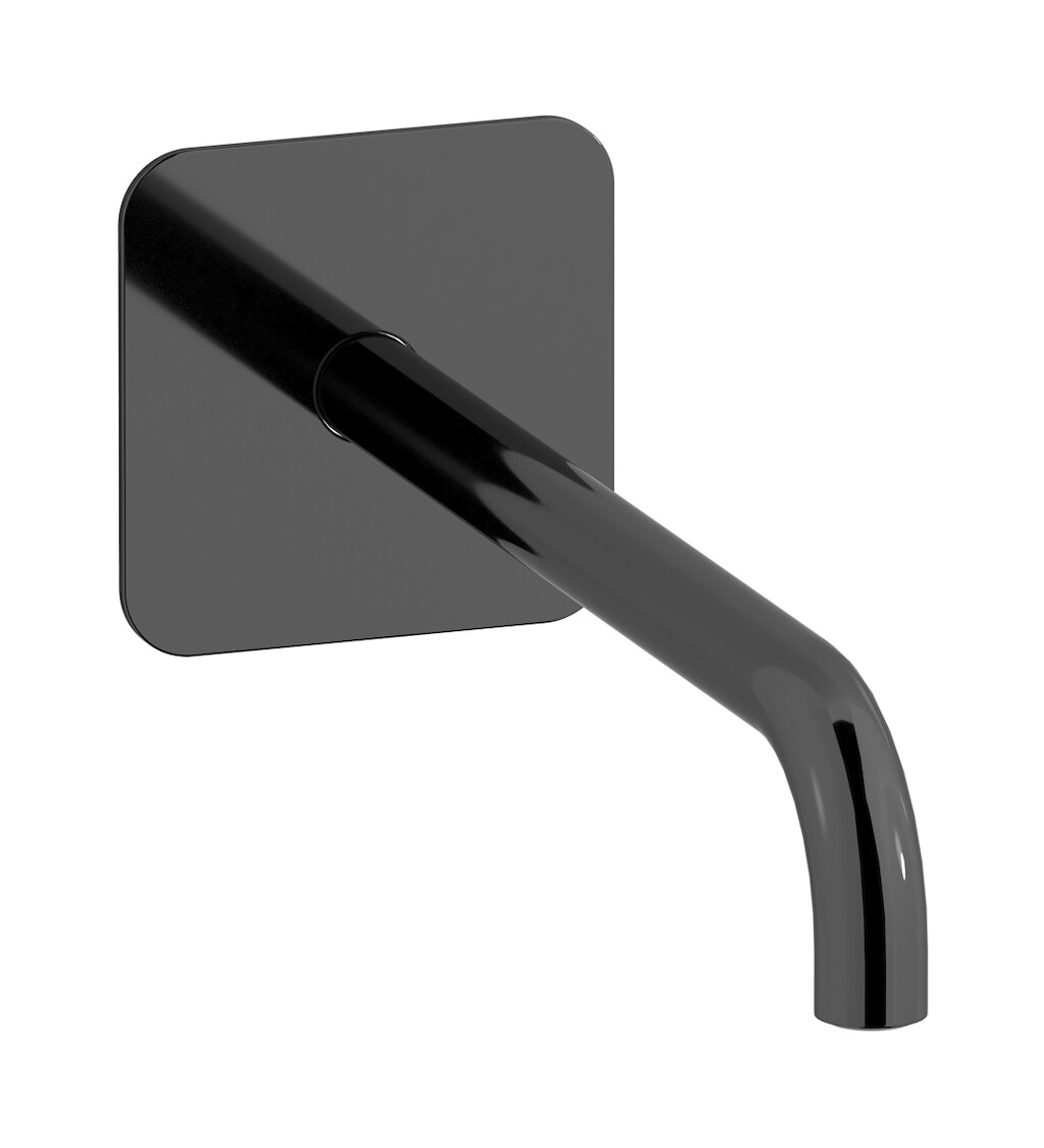 Длинный настенный излив для ванны WE ARE IB rx328cf_22 Black Chrome Reflex