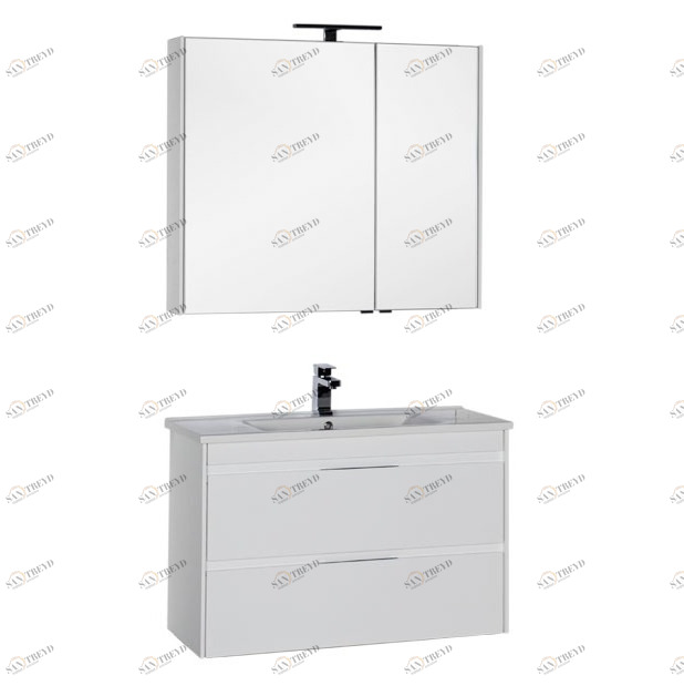 Комплект мебели Aquanet Тулон 100 белый 00183624