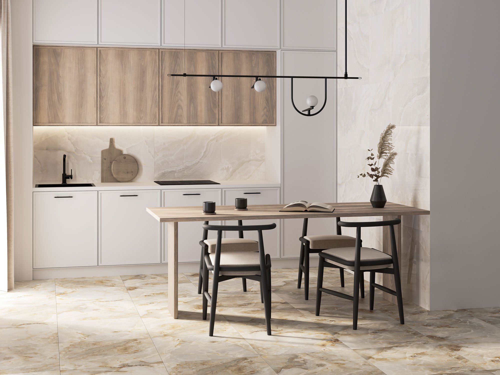 Элегантный керамогранит Palacio – роскошь мрамора в вашем доме STP-ST499 INCOLOR - Вид №4