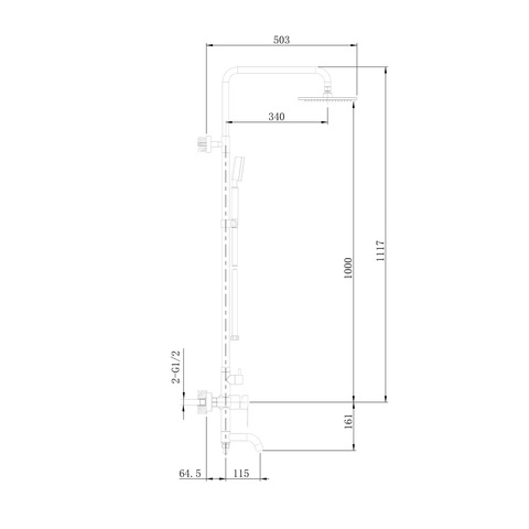 Orange Steel M99-911ni Душевая система, в комплекте. Цвет: никель. Белый sun-id-1517030 - Вид №2