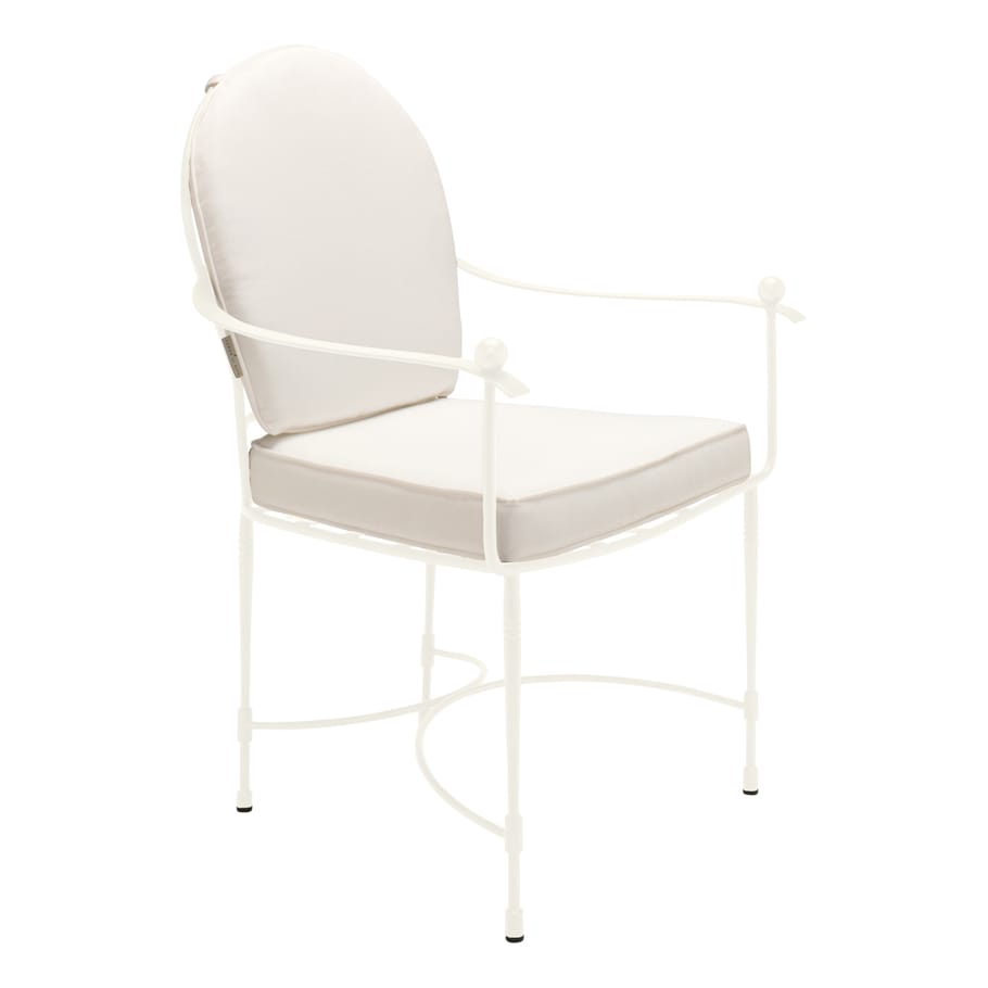 Стул медальона из нержавеющей стали с подлокотниками JANUS et Cie ARCH-00088012 - Вид №12