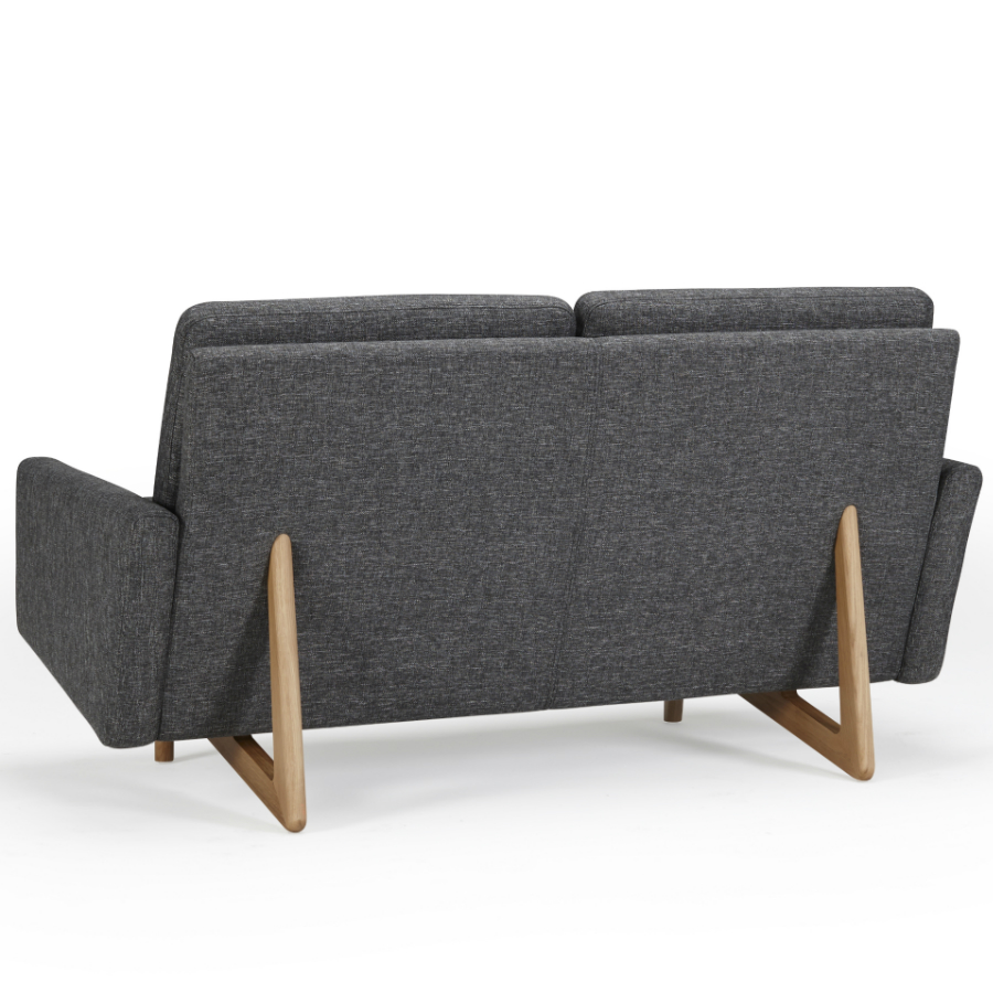 Диван двухместный Egsmark с мягкими подлокотниками, лакированный дуб, темно-серый Kragelund 20002202248 - Вид №7