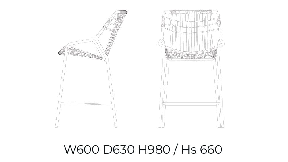 Садовый стул с подставкой для ног Garda Furniture Kapua ARCH-00092212 - Вид №5