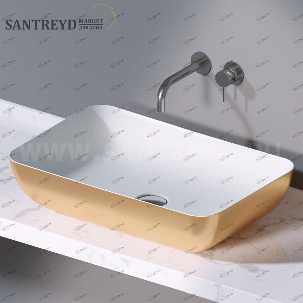 L603350 Накладная раковина на столешницу  прямоугольная A. e T. Italia ELITE AeT ITALIA